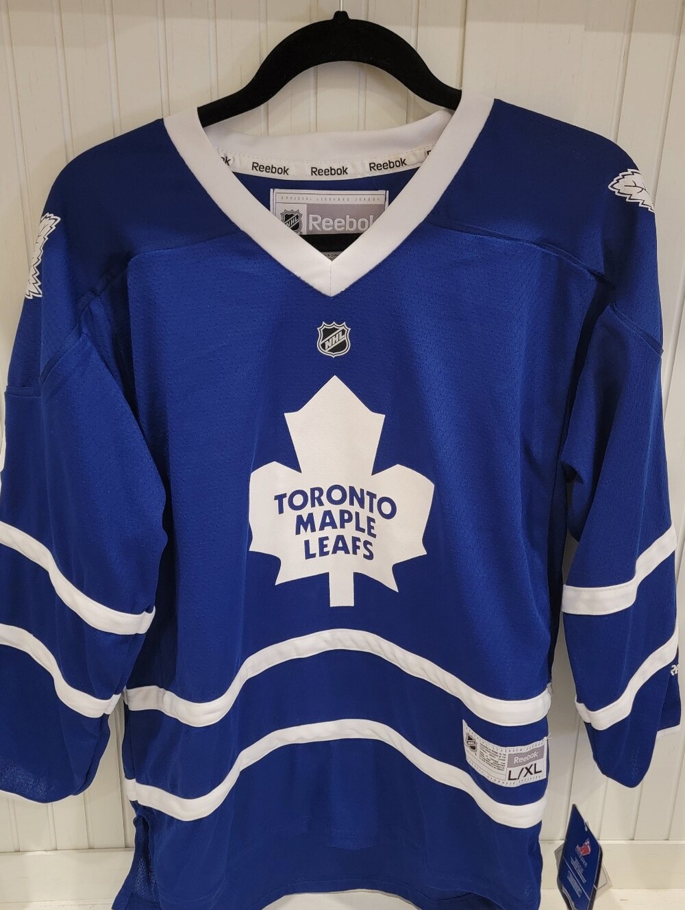 Reebok Toronto Maple Leafs Blue and White Home Hockey Jersey